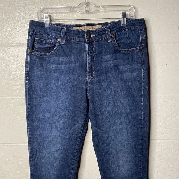 Nine West Vintage America Boho Denim Classic Rise Cropped Ankle Jeans Size 14 31 - Picture 2 of 10